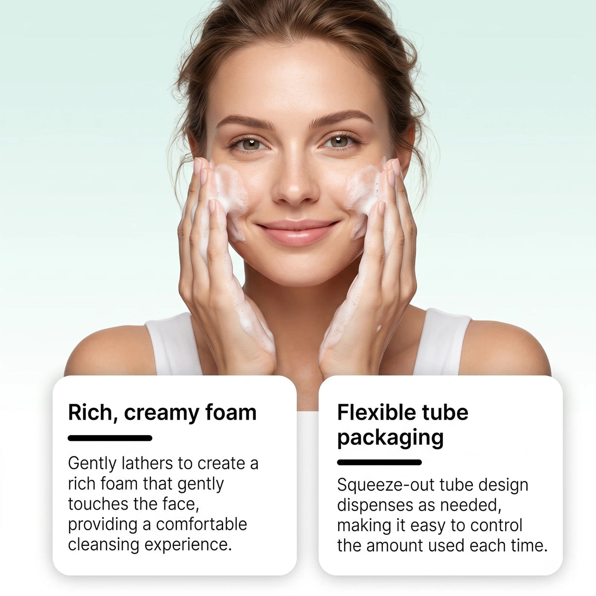 Heartleaf BHA Foaming Facial Cleanser Rich Creamy Foam Gentle Exfoliation Oil Control Unclog Pores Refreshing Daily Skin Care