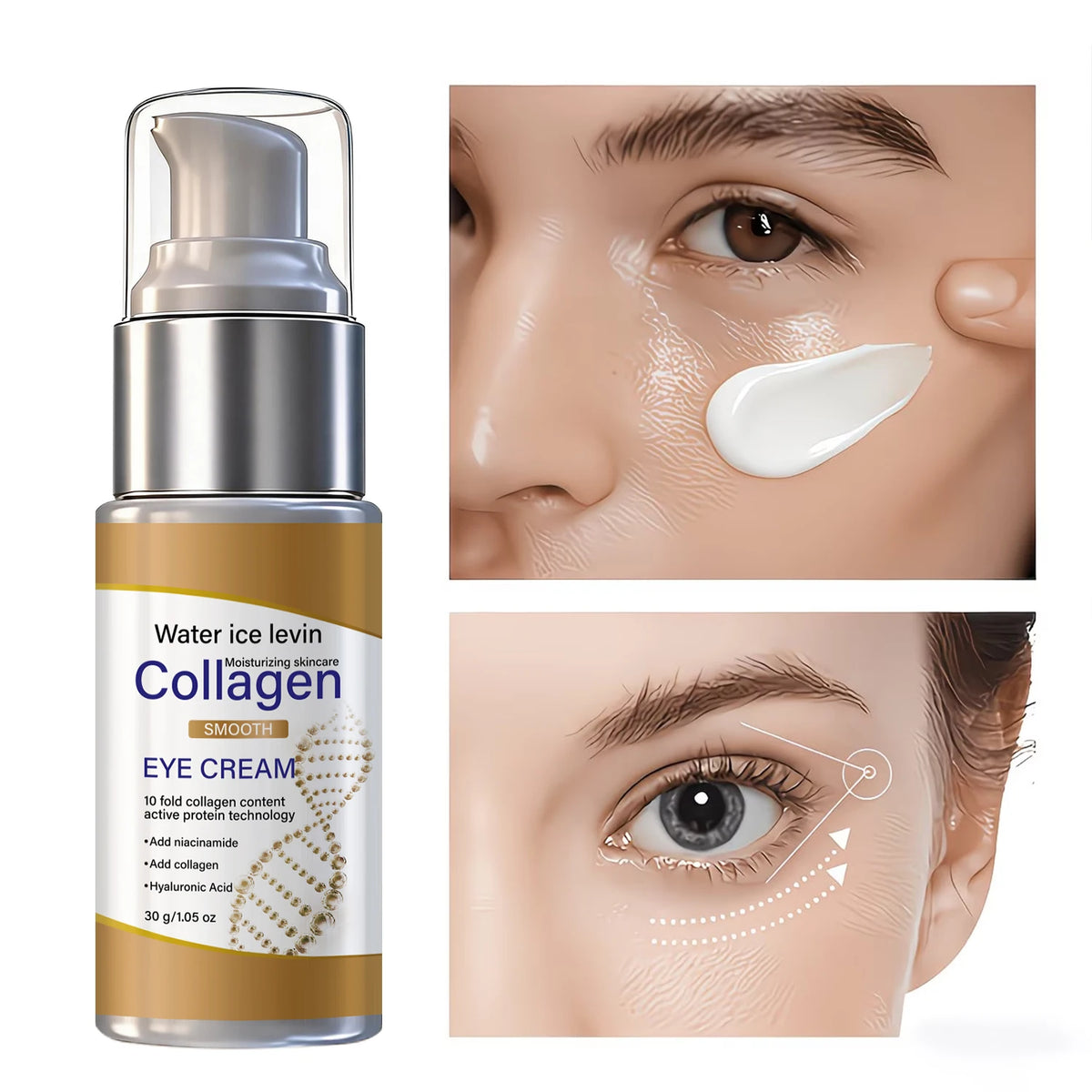 Collagen Niacinamide Hydrating Eye Cream 30g Firming Moisturizing Daily Eye Area Skin Care