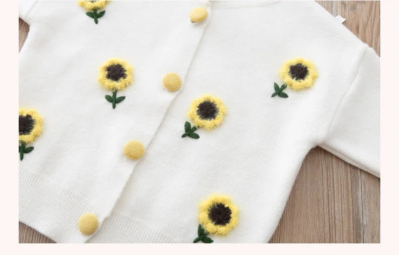 2 3 4 5 6 Years Cute Spring Autumn Girls Clothing Set Cartoon Grape Sweater Coat And Skirt 2Pcs Knitting Suit For Kids
