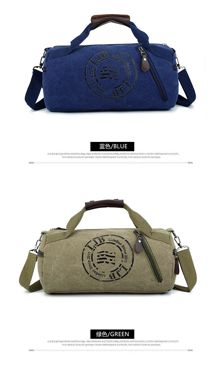 Durable Multifunction Handbag Men Canvas Bag Training Gym Bag Women Fitness Bags Outdoor Sports Bags for Male&Female duffel bags
