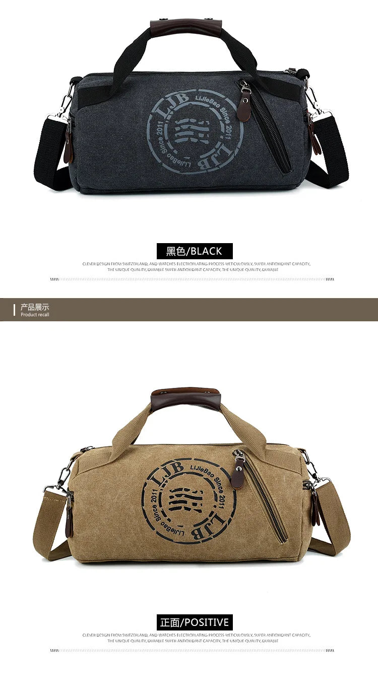 Durable Multifunction Handbag Men Canvas Bag Training Gym Bag Women Fitness Bags Outdoor Sports Bags for Male&Female duffel bags
