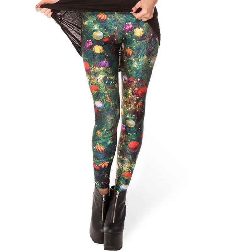 Summer Women Mermaid Printed Galaxy Leggings Animal Donald Duck Cartoon Characters Legging Pants Black Milk Leggins G L-1467