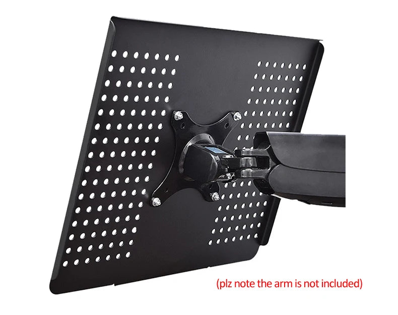 DL-LP7 Steel Within 15.6' Universal Notebook Bracket Laptop Tray Fits VESA 100X100 Laptop Support Holder Black