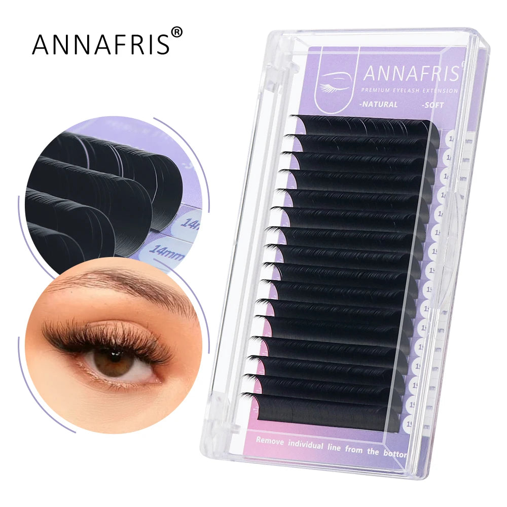 GAHAMACA Eyelash Extension 0.07mm C/D/L/LU Curl Lash 3dW-Shape Eyelashes Extension Natural Soft Premade False Lashes ๏ปฟWholesaled