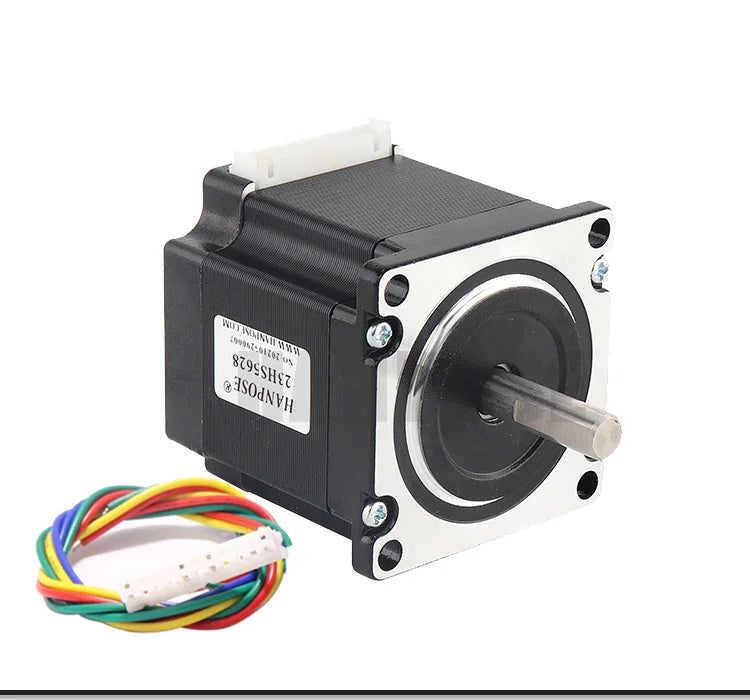HANPOSE 23 Stepper Motor, Model 23HS4128 23HS5128 23HS5628 23HS7628, Shaft Diameter 8mm, Four-Wire System, 57 Series Motor.