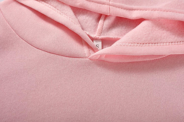 Monochrome Hooded Hoodie Set Casual European American Fashion 2-Piece Autumn Winter Hot Selling New Style