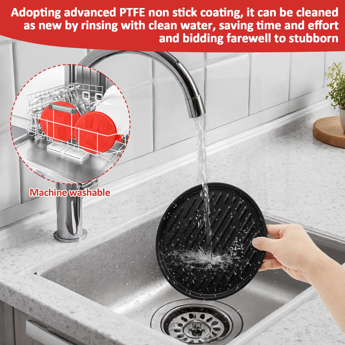 Microwave Sandwich Maker Microwave Grill Pan with Silicone Anti Scald Sleeve Microwaves Bacon Cooker Cookware Kitchen Accessory