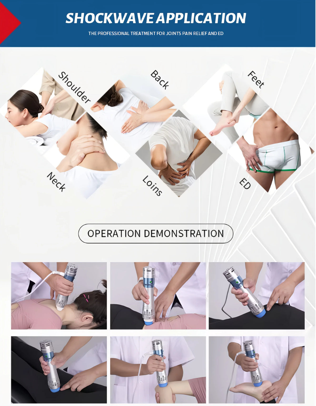 Portable Deep Tissue Percussive Massager for Muscle Recovery, High-Frequency Handheld Body Relaxation Tool with 7 Heads
