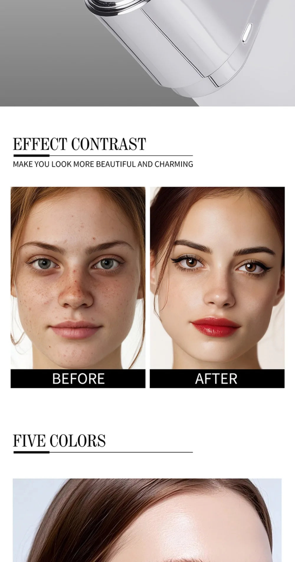 Thin and Comfortable Perfect Cover Stick Waterproof Long-lasting Concealer Foundation Stick with Brush Instant Natural