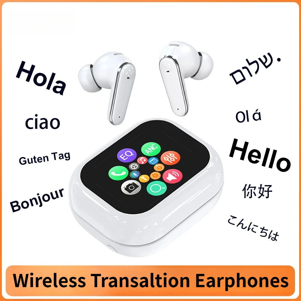 Smart Touch Control Translation Headphones Language Translator Bluetooth Wireless Earphone Noise Cancelling Music Sports Earbuds