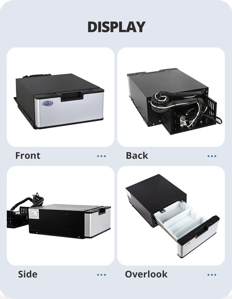 23L Marine Fridge Built In Refrigerator 12 Volt 24 Volt Car Auto Drawer Freezer For Outdoor