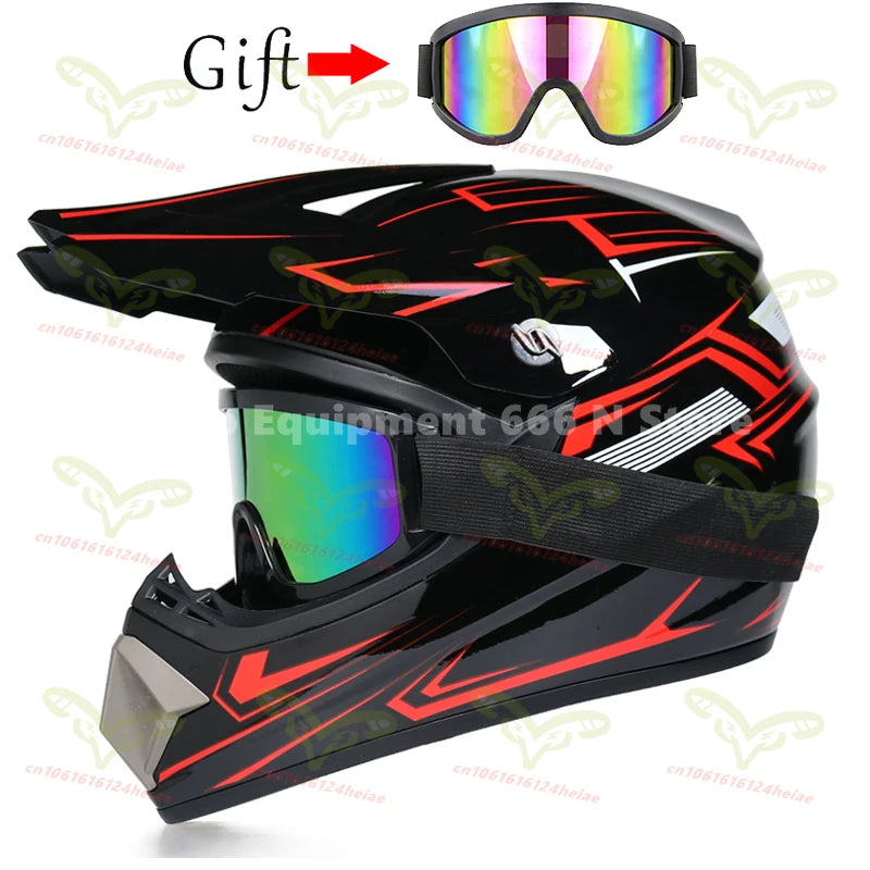 Men's and Women's Off-road Motorcycle Helmet Kart Rally Bike Motocross Helmet Cool Personality Four Seasons cascos para moto