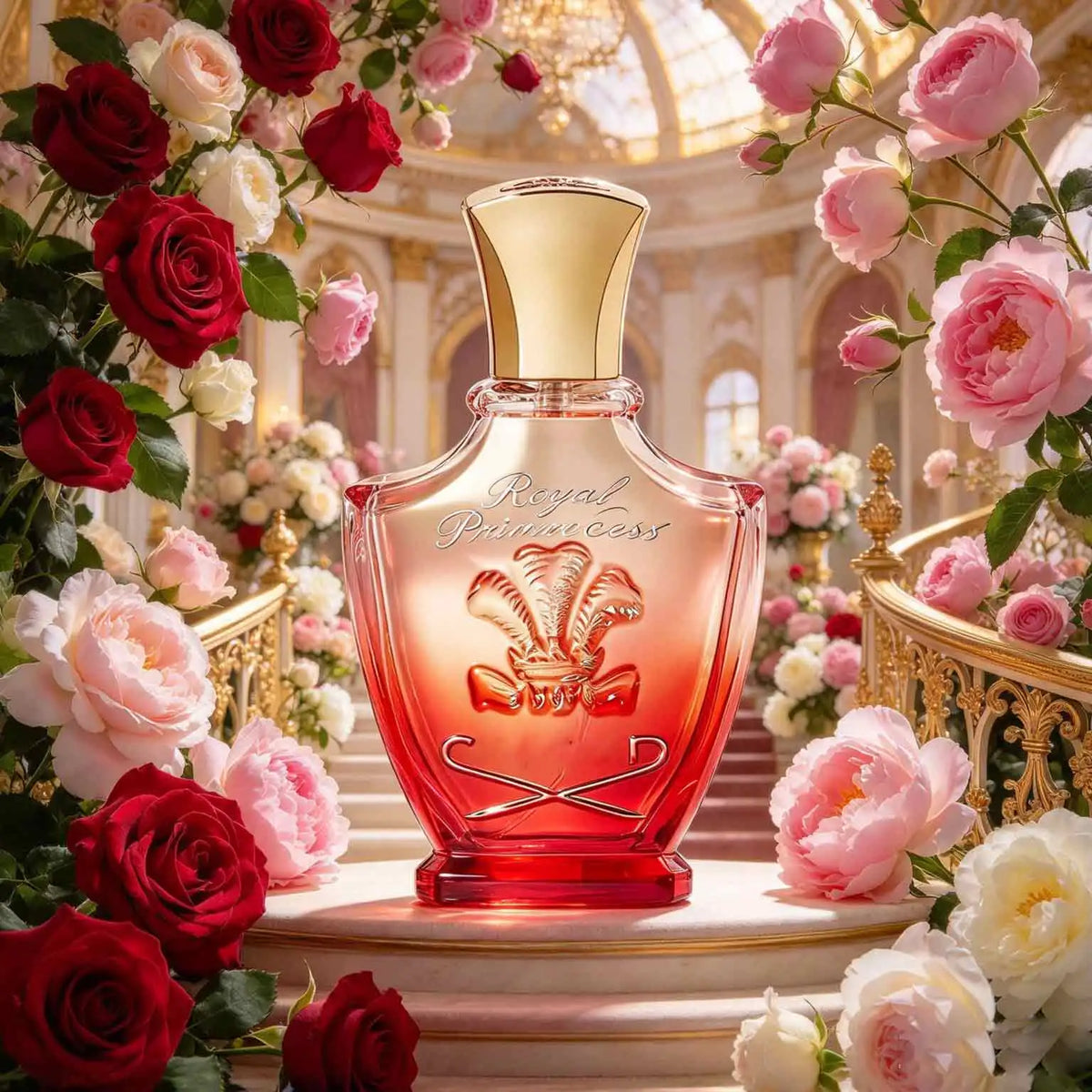 Royal Princess Oud Ebony Perfume, Floral Amber Tone, Ladies' Perfume, 7.5ml 2.5oz, Lasting Fragrance, Raspberry, Jasmine, Ebony, Patchouli, Daily Commuting Fit, Suitable For Birthday And Anniversary Gifts.