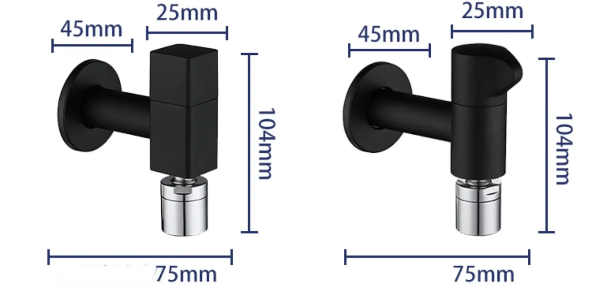 Free Swing Single Cold Faucet Wall Mounted Bathroom Hardware Mop Pool Water Tap with 1/2" Male Connection