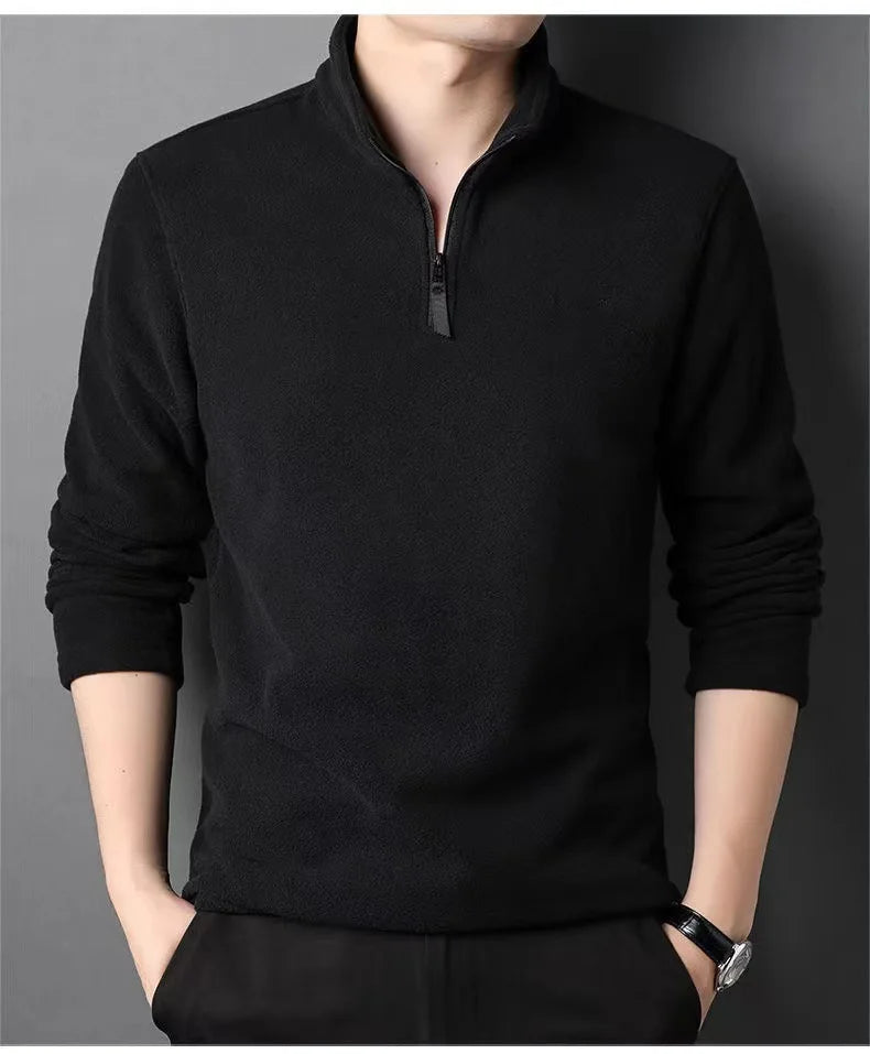 Men's Half-Zip Fleece Pullover Sweatshirt
