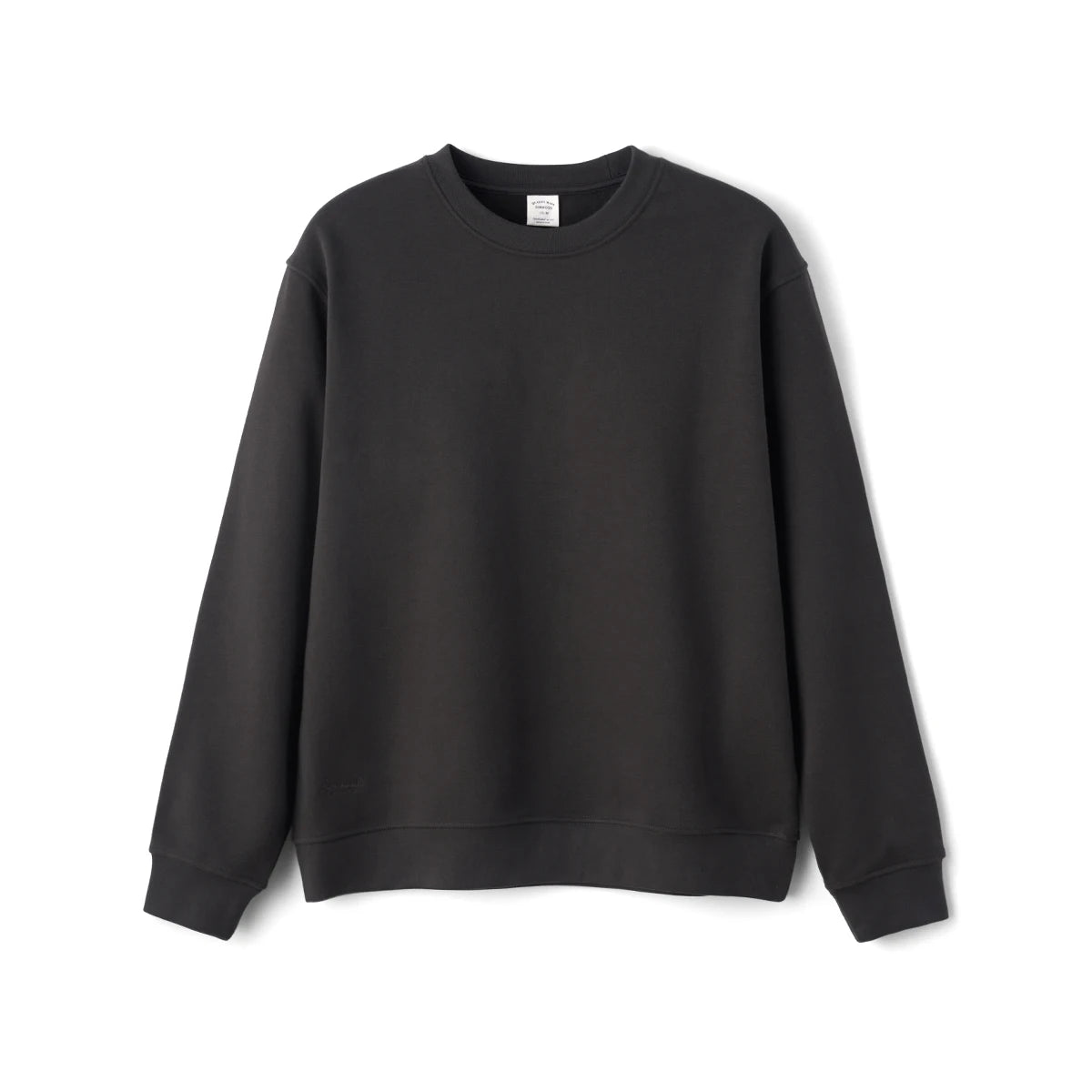 SIMWOOD 2026 Autumn Winter New Oversize 340gsm Warm Brushed Finish Lining Sweatshirts Men Embroidery Basic Running Pullover Tops