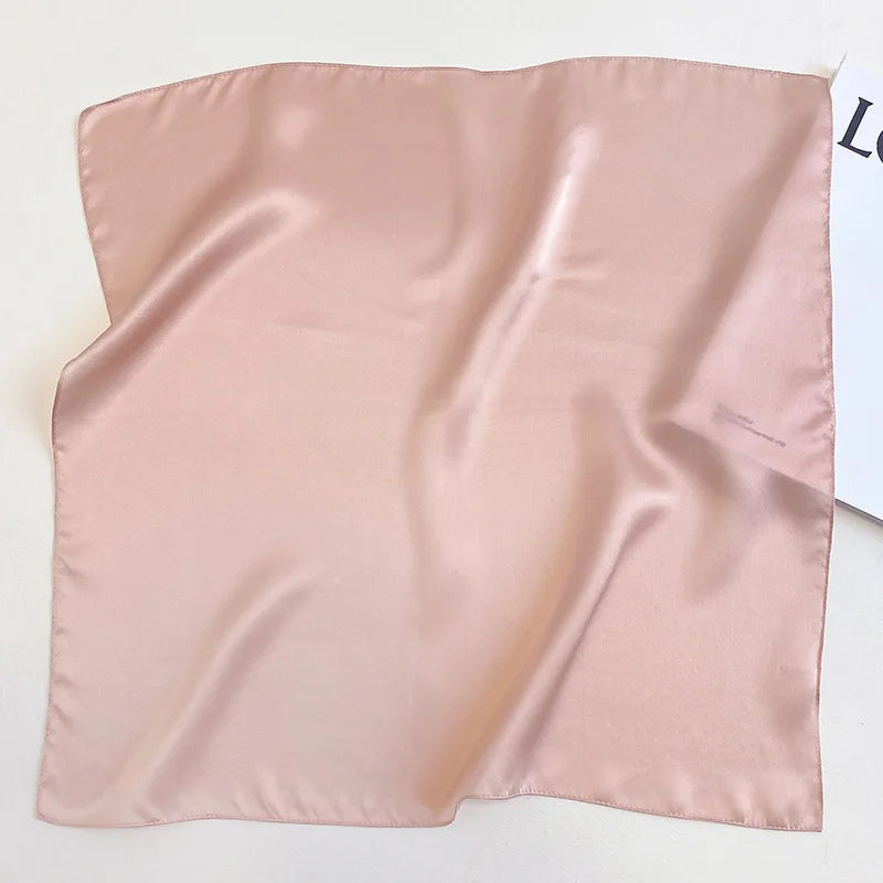 Nature Silk Neck Scarves Lady Foulard Lovely Strawberry Print 100% Real Silk Square Scarf for Women Bag Ribbon Hairband Kerchief