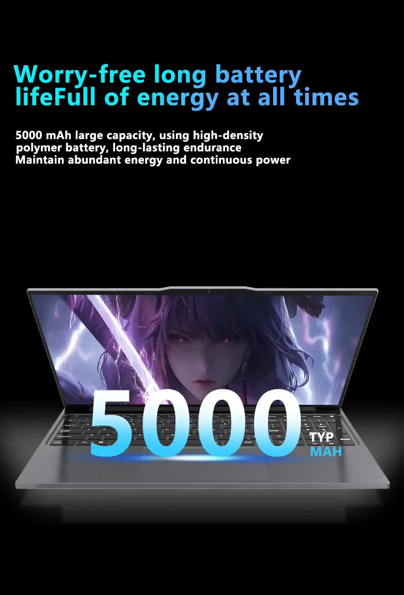 2026 15.6' Intel Core I9 9900U Laptop Computer PC Windows 11 Pro 16GB RAM 1TB 2TB SSD Laptops Office Fingerprint Unlock Game PC