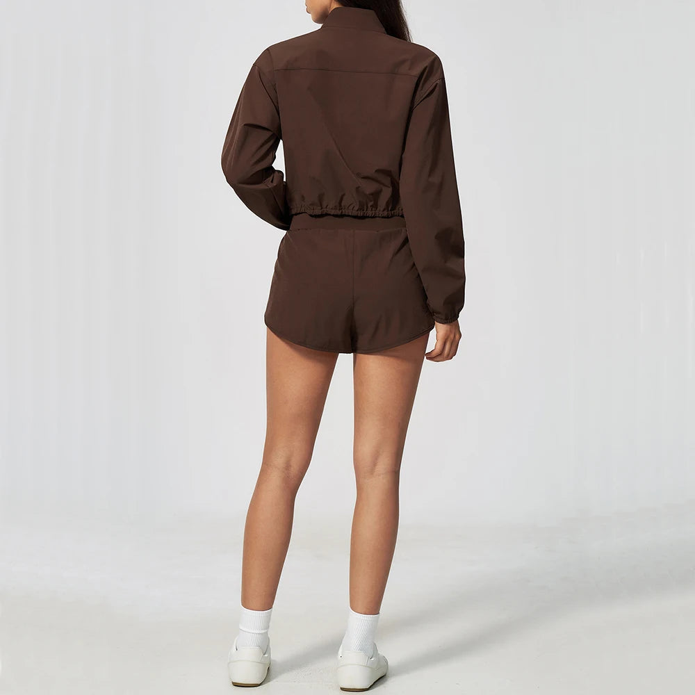 New Quick drying Yoga Set Women's Tracksuit 2 Piece Sports Set Breathable Sports Shorts Fitness Leisure Outerwear Yoga Clothing