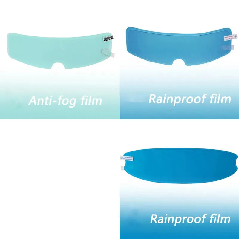 Motorcycle Helmet Anti-rain and Anti-fog Films Safety Driving Durable Nano Coating Clear Sticker Film Motorbike Accessories