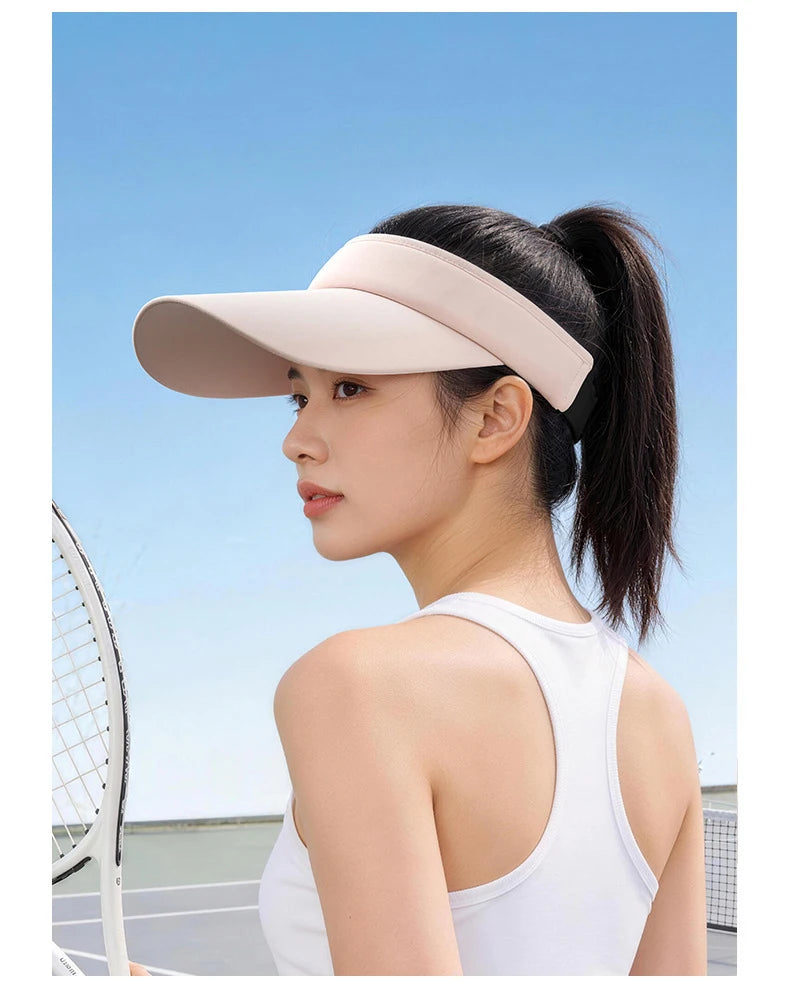 Running cap for men and women, outdoor sports in summer, large brim sunshade, sunscreen, duckbill cap