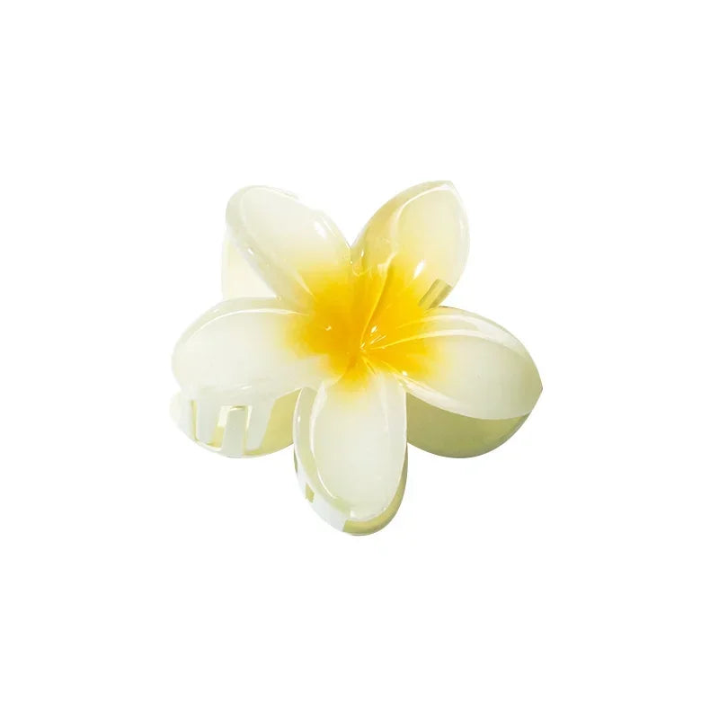 Hawaiian Gradient Hair Clips Flower Hair Claws Big Size Fashion Head wear Hairpin for Women Girls Crab Barrette Hair Accessories