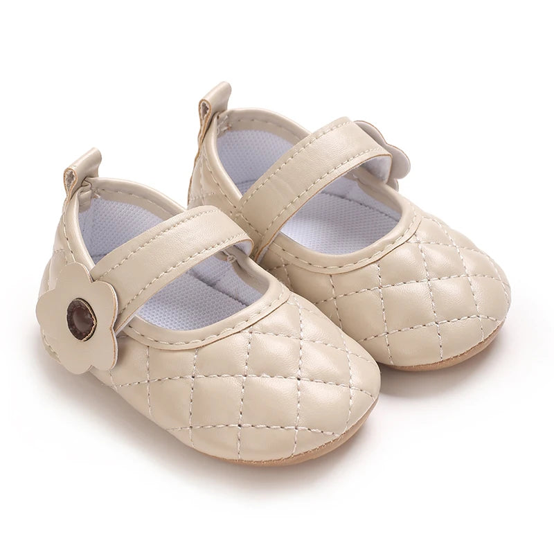0-1Year Baby Shoes Infant Pre-Walker Shoes Girls Princess Bow Shoes Cute Breathable Flower Soft Sole Casual Sports Footwear
