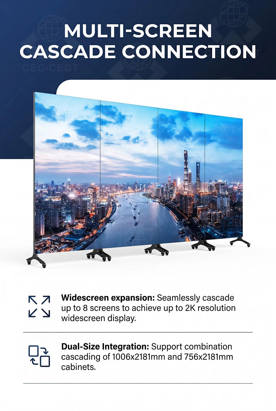 ZDHQ ultra-thin full-view indoor digital advertising LED display with 1-year warranty, suitable for retail mall promotions