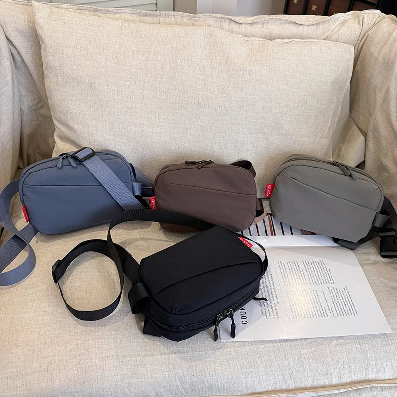 New Nylon Chest Bags Banana Bag For Women Sling Crossbody Waist Pack Unisex Waist Bag Casual Fanny Packs High Quality Belt Bag