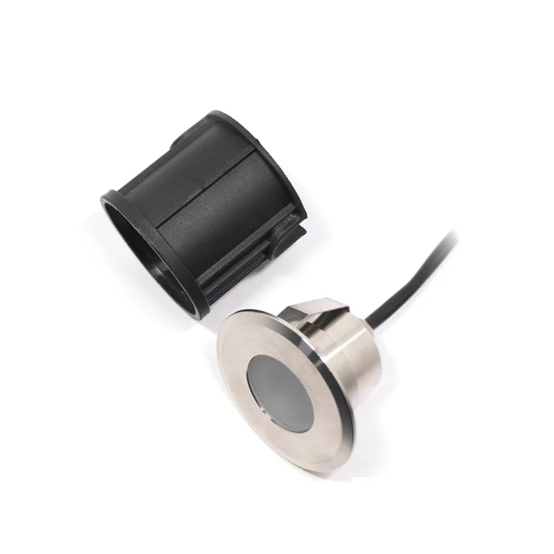 Outdoor Waterproof Led Lamp Garden Deck Terrace Floor Light RGB RGBW Recessed Inground Spot Short 12V 24V IP68 Stainless Steel