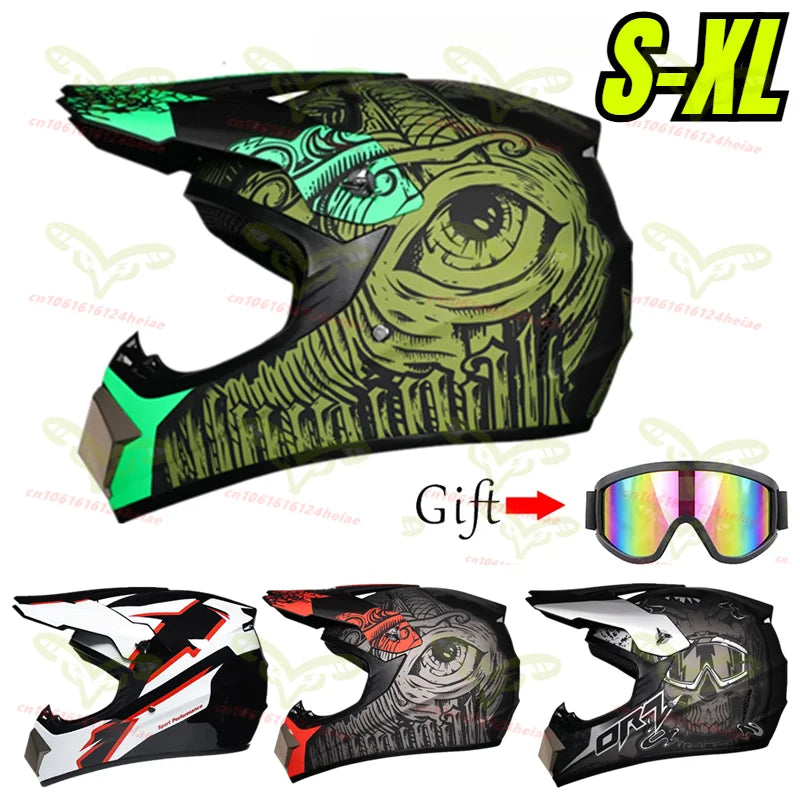 Men's and Women's Off-road Motorcycle Helmet Kart Rally Bike Motocross Helmet Cool Personality Four Seasons cascos para moto