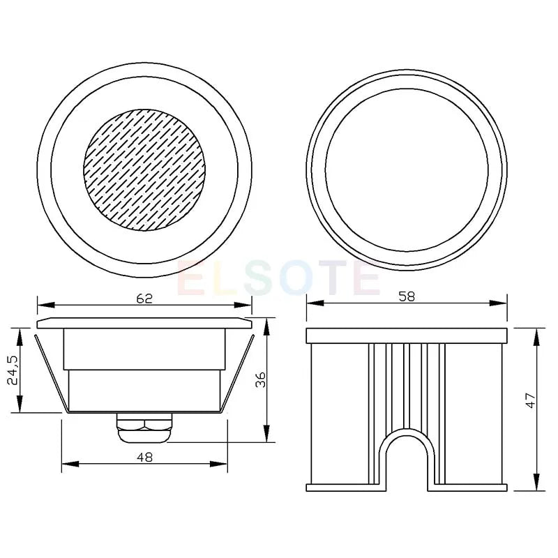Outdoor Waterproof Led Lamp Garden Deck Terrace Floor Light RGB RGBW Recessed Inground Spot Short 12V 24V IP68 Stainless Steel