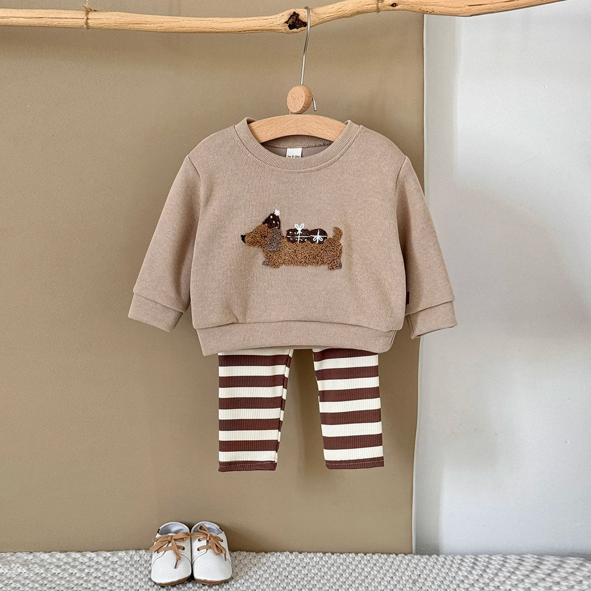 New Baby Boys Girls 2Pcs Long Sleeve Tracksuit Cartoon Puppy Top Pants Children Clothing Toddler Outfit Suit Newborn Clothes