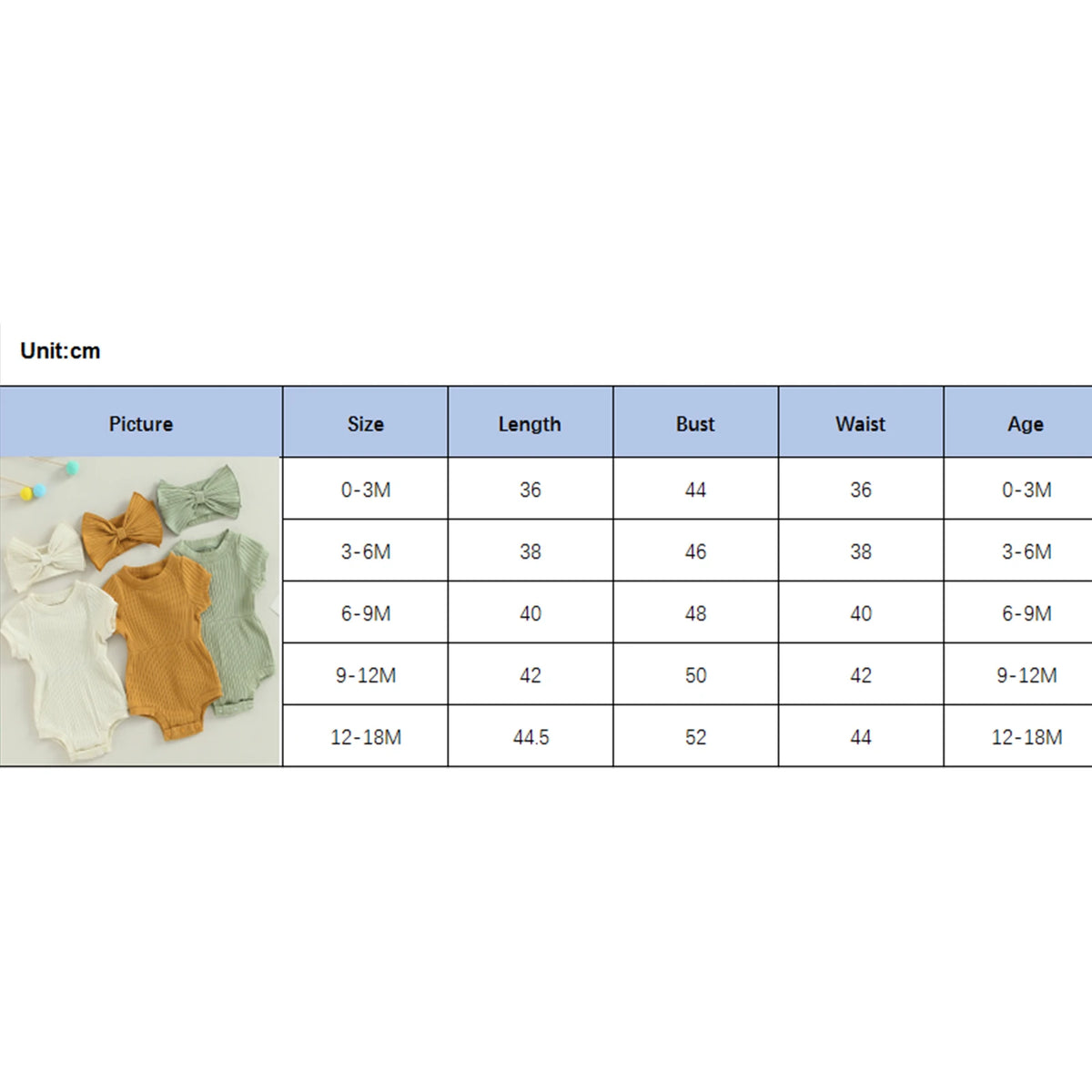 Newborn Baby Girl 2 Pcs Jumpsuits Clothing Suit Infant Summer Short Sleeve Knitted Romper with Bow Headband Set Toddler Clothes