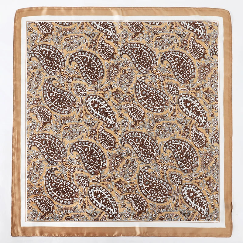 Lady Hair Dot Scarf Female Silk Square Scarves Head Wraps for Women Bandana Fashion Foulard Shawls Female Neckerchief Summer