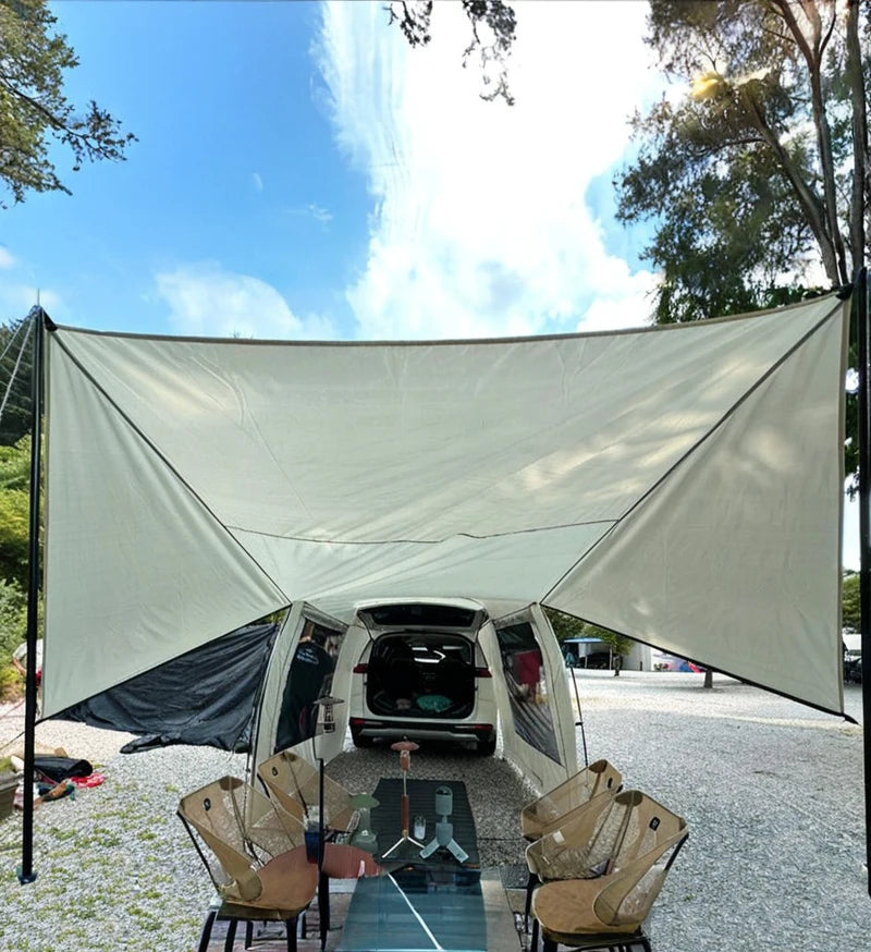 Portable Waterproof SUV Tail Tent Lohascamping Car box docking tent 3-4 people Dome tent Sunshade Tunnel style tent,Large tent,