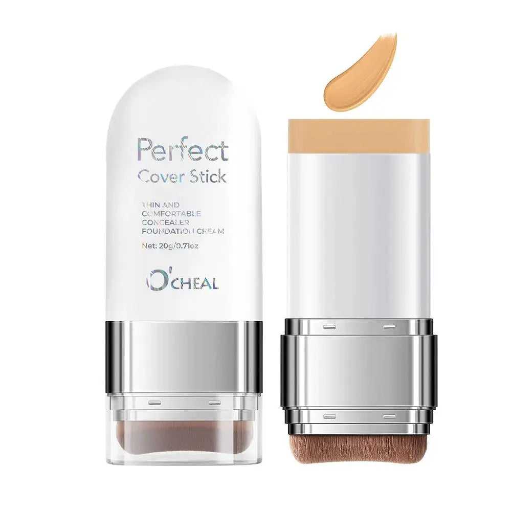 Perfect Cover Stick Concealer Foundation Stick, Lightweight Natural Coverage, Smooth Texture Easy Application For Daily Makeup