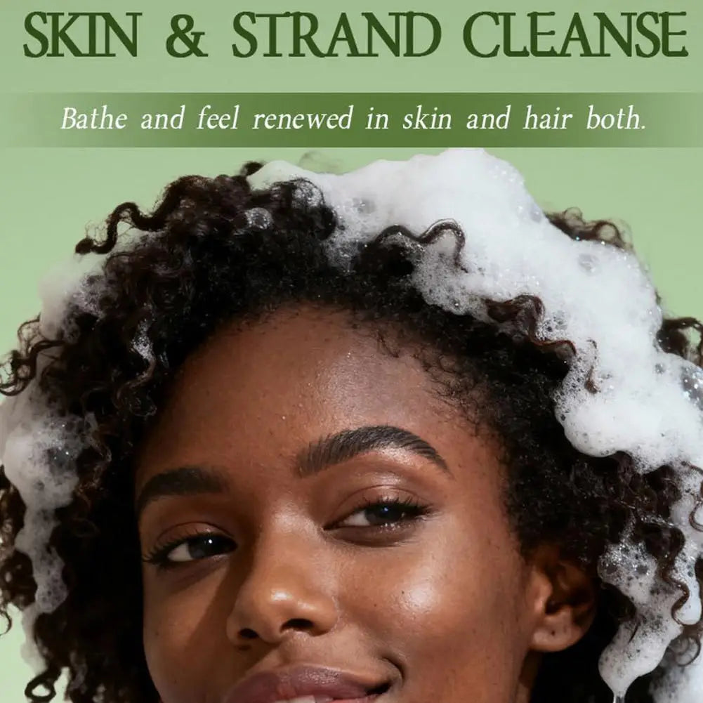 Usman Grass & Platycladus Herbal Shampoo Soap Natural Hair Treat Strengthens Roots Controls Oil Cleanses Scalp Hair Care
