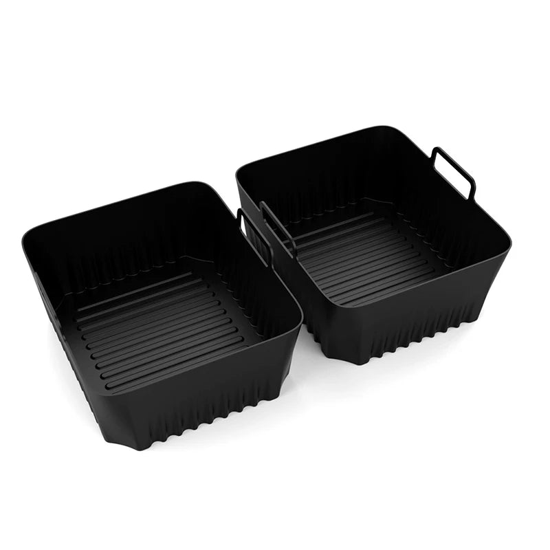 Silicone Air Fryer Liner for NinjaAF500 Non Stick Heat Resistant Easy to Clean Cooking Accessory Air Fryer Basket Air Frying Pan