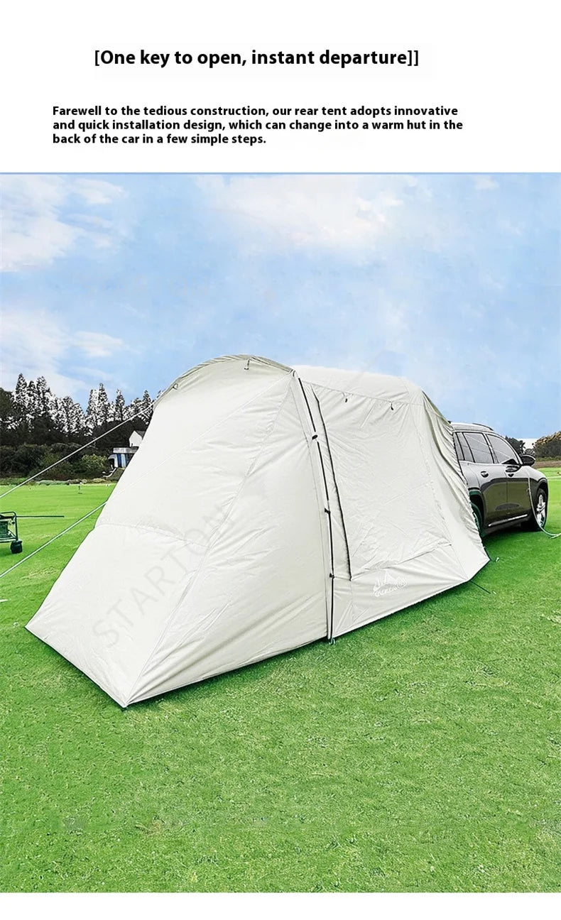 Portable Waterproof SUV Tail Tent Lohascamping Car box docking tent 3-4 people Dome tent Sunshade Tunnel style tent,Large tent,