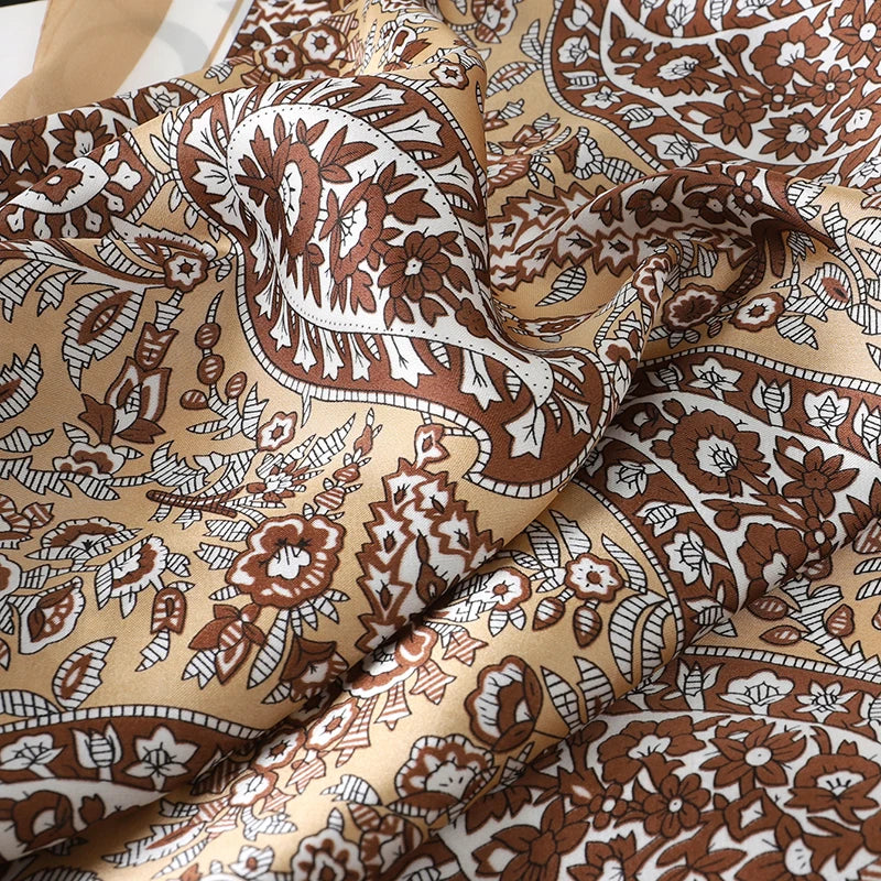 Lady Hair Dot Scarf Female Silk Square Scarves Head Wraps for Women Bandana Fashion Foulard Shawls Female Neckerchief Summer