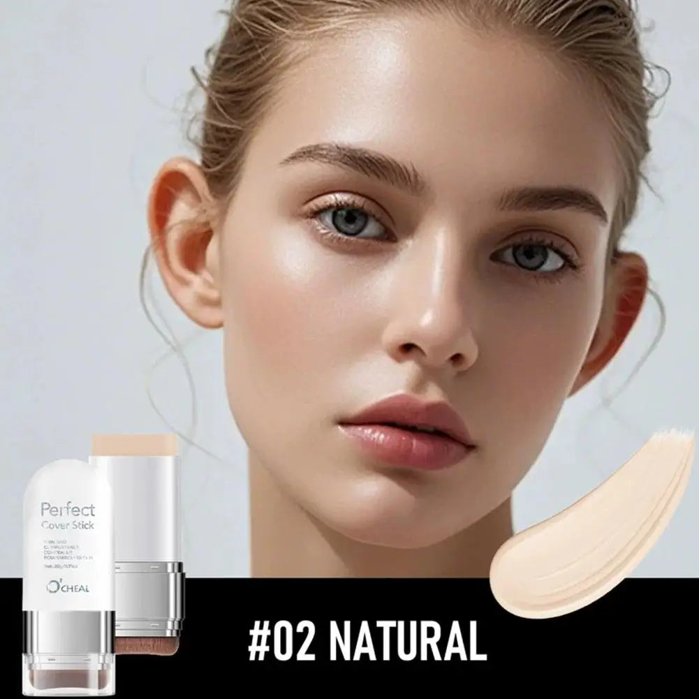Perfect Cover Stick Concealer Foundation Stick, Lightweight Natural Coverage, Smooth Texture Easy Application For Daily Makeup