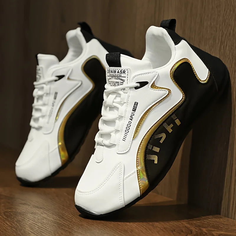Men's Low Cut Fashion Casual Sports Sneakers Wear Resistant Non-slip Outsole Comfort Breathable Daily Jogging Street Walking