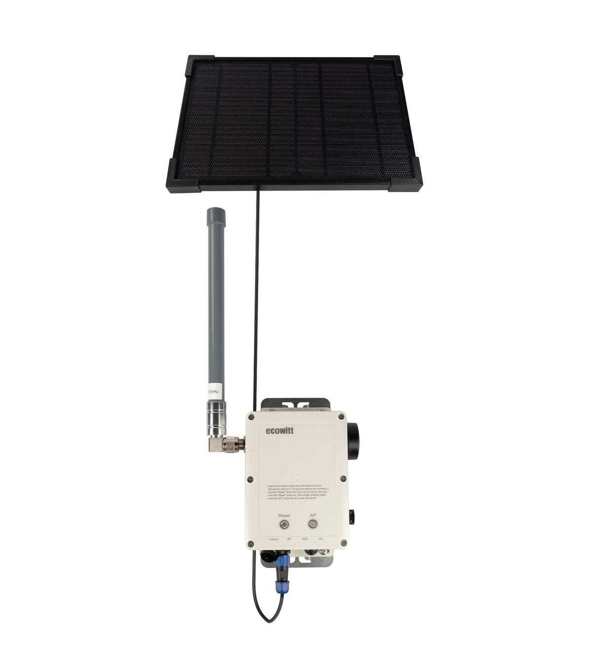 Ecowitt WS6210_C / WS6210S_C 4G & Wi-Fi Weather Station Mobile Gateway with Solar Panel