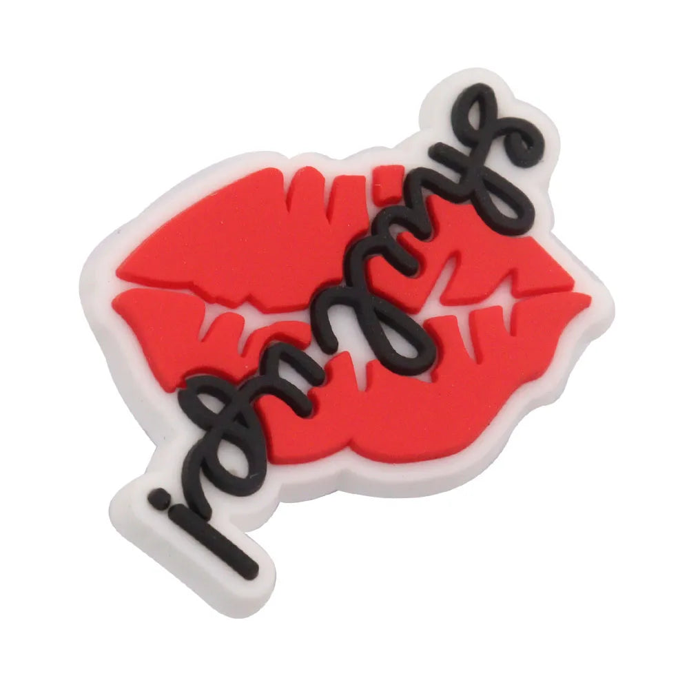 1-35PCS PVC Shoe Charms Limit Dose Not Exist Cool Libra Girls Thank You Love Feminist Buckle Clog Hole Slipper Decoration