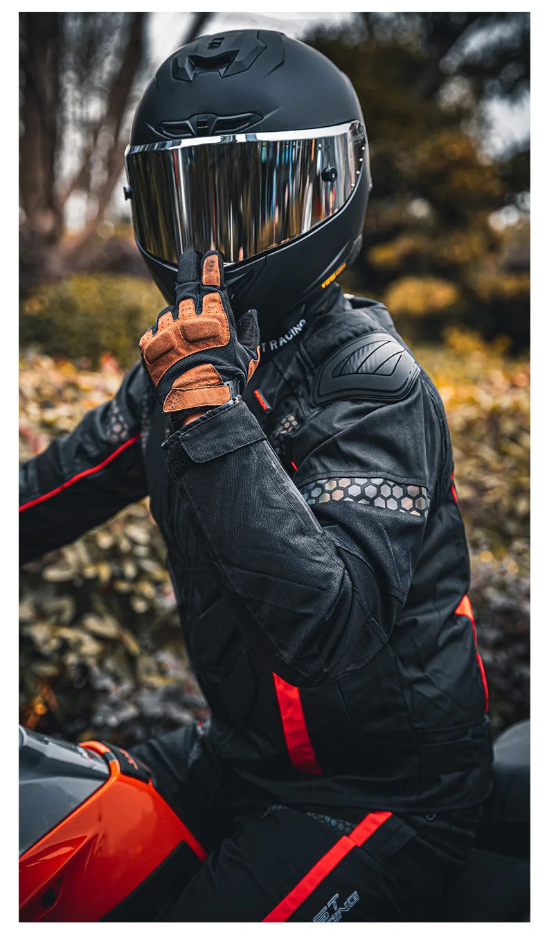 Waterproof Motorcycle Jacket Men Blouson Moto Autumn Winter Cold-proof Motocross Motorbike Riding Clothing Motorcycle Equipment