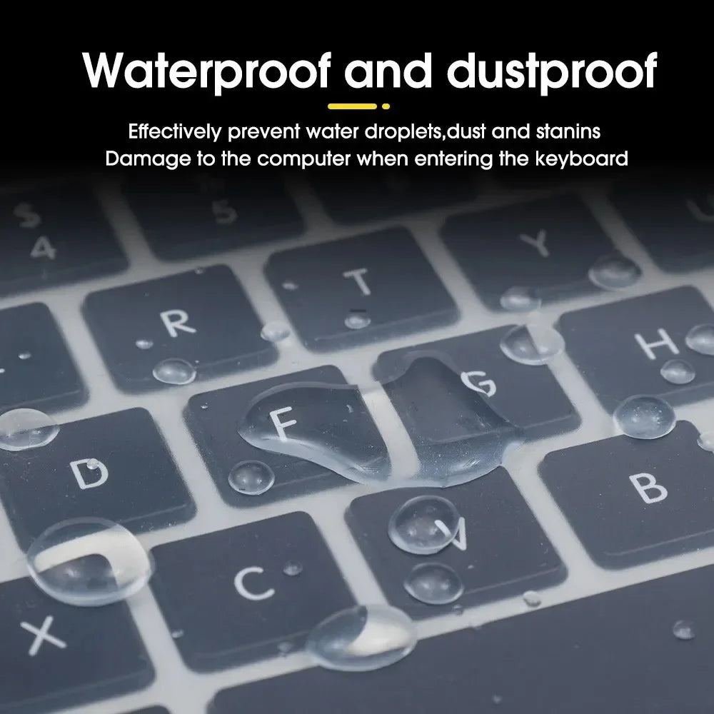 Universal Laptop Keyboard Cover Protector 12-17 inch Waterproof Dustproof Silicone Notebook Computer Keyboard Protective Film