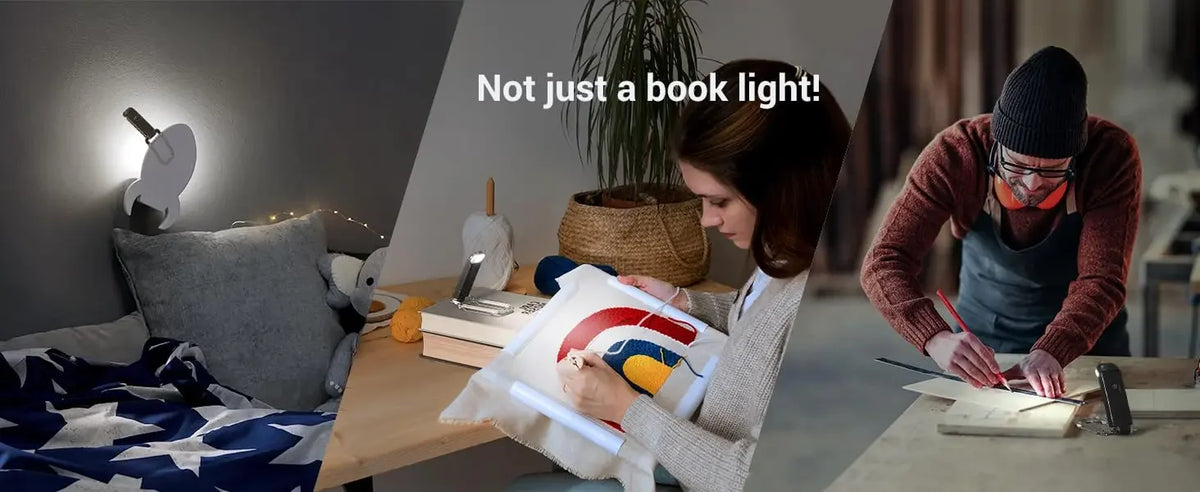 LED USB Rechargeable Book Light Reading Light Eye Protection Night Light Portable Clip Desk Light Bookmark Read Light Night Lamp