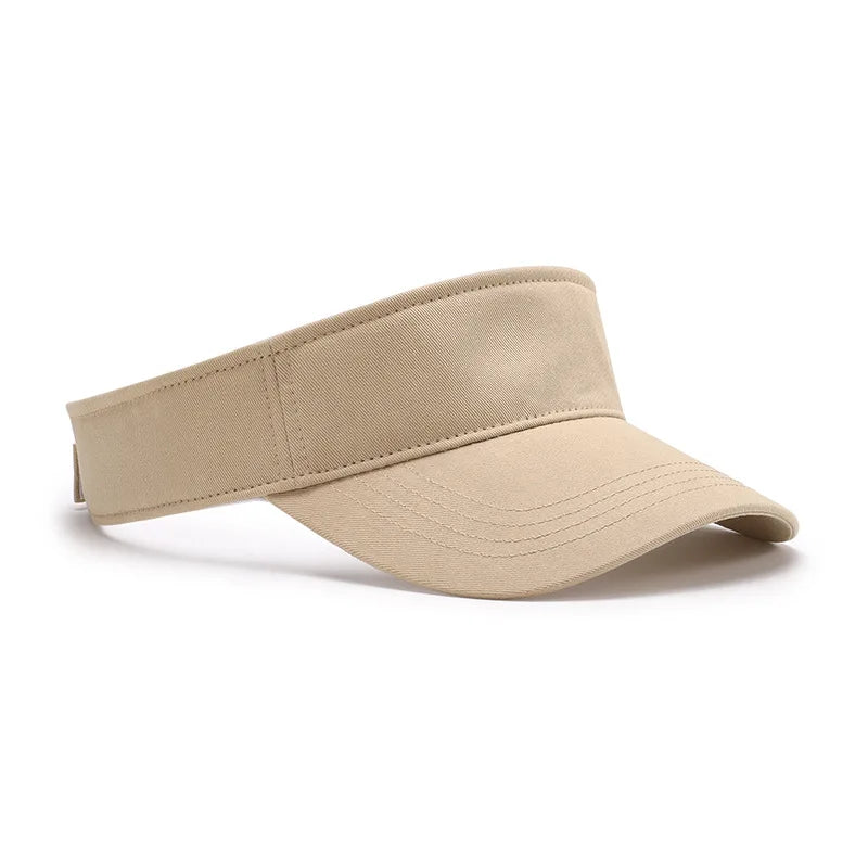 Summer outdoor UV protection visor hat for women, versatile, breathable, large head circumference, sun protection sun hat