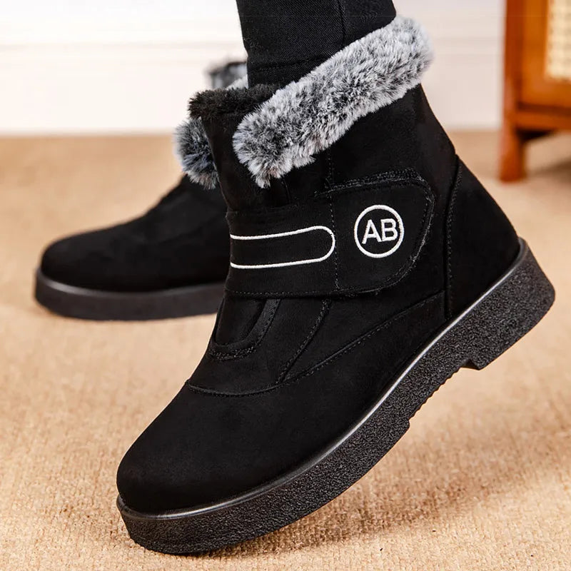 Women's Boots Super Warm Ankle Boots For Women Fur Shoes Winter Shoes Woman Snow Boots For Winter Low Heels Shoes Botas Mujer